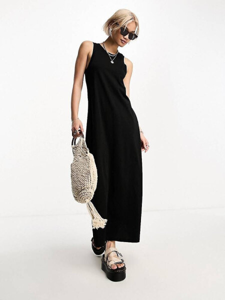 Only maxi dress in black