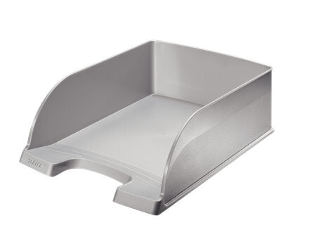 Лоток для бумаги Esselte-Leitz Jumbo из полистирола серебристого цвета, формата А4, 255 мм - 10,3 см