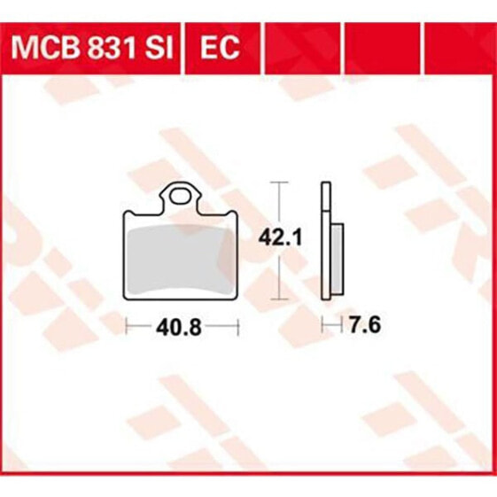 TRW EC-Organic Offroad Husqvarna CR 65 12 organic rear brake Pads