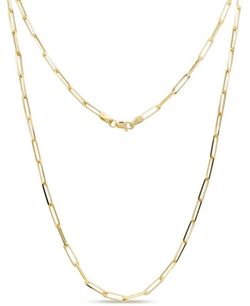 14K Gold Paperclip 2.8mm Chain Necklace, 22", approx. 5.9gr
