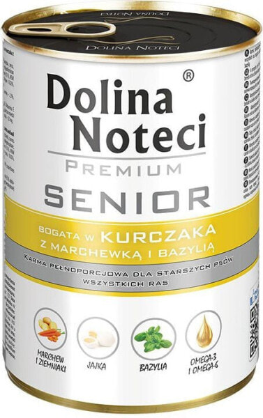 Dolina Noteci Premium Senior kurczak z marchewką i bazylią 400 g