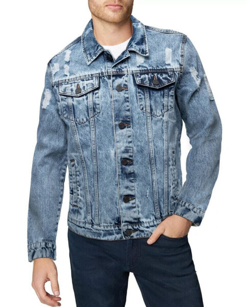 Men's Slim Washed Denim Jacket