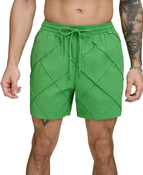 Men's Diamond Pintuck Performance 5" Volley Shorts