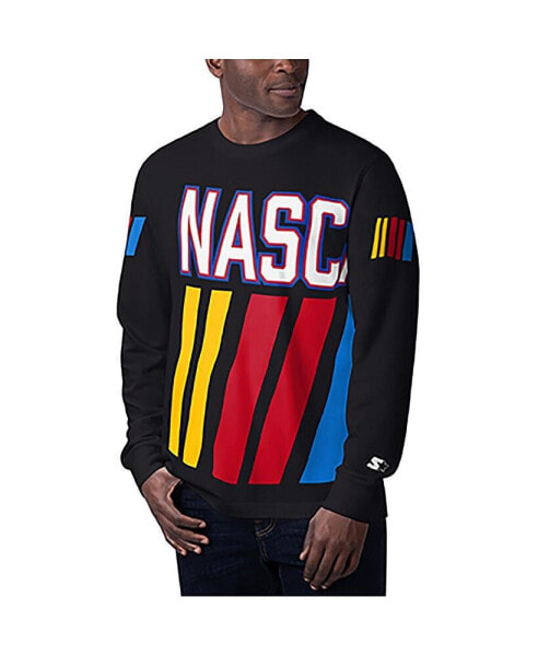 Men's Black NASCAR Clutch Hit Graphic Long Sleeve T-shirt