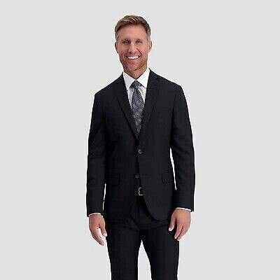 Haggar H26 Men's Flex Series Ultra Slim Suit Coat - Black 36