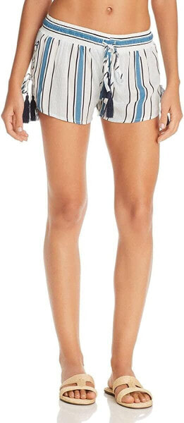 Surf Gypsy 285086 Womens Drawstring Shorts Swim Cover-Up White, Size Large