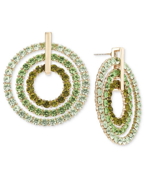 Color Pavé Orbital Drop Earrings, Created for Macy's