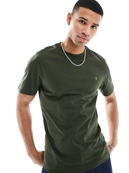 Farah Danny cotton t-shirt in green