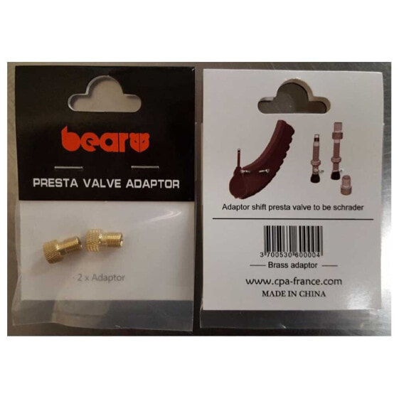 BEAR Presta/Schrader Valve Adapter 2 Units