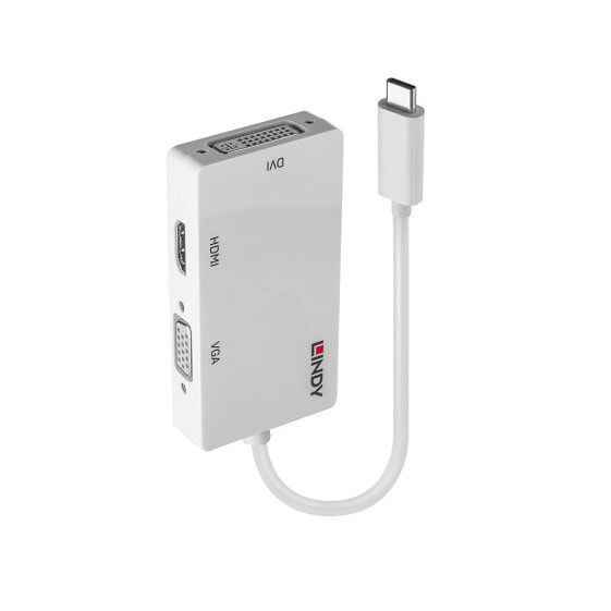 Lindy USB Type C to Triple Display Converter - 3840 x 2160 pixels