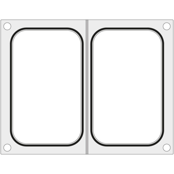 Matryca forma do zgrzewarki Duni DF10 na dwie tacki pojemniki 178x113 mm - Hendi 805794