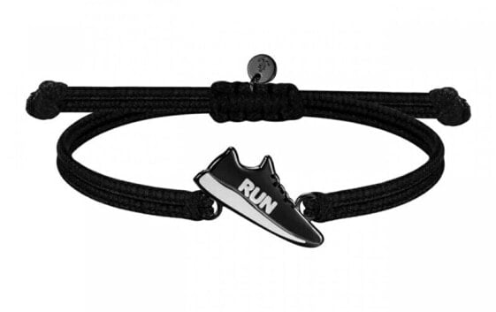 Black cord bracelet Running shoe