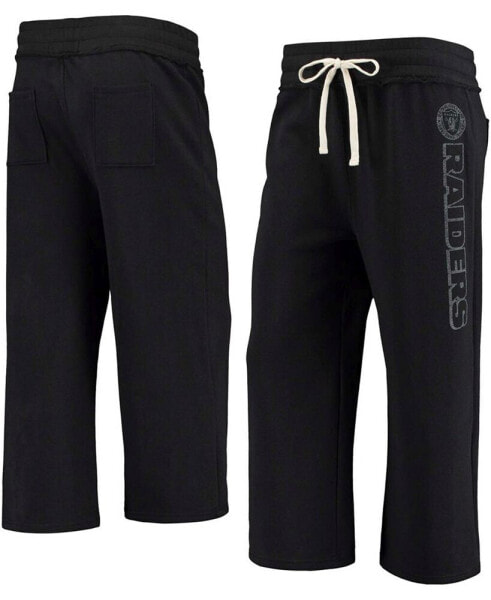 Women's Black Las Vegas Raiders Cropped Pants