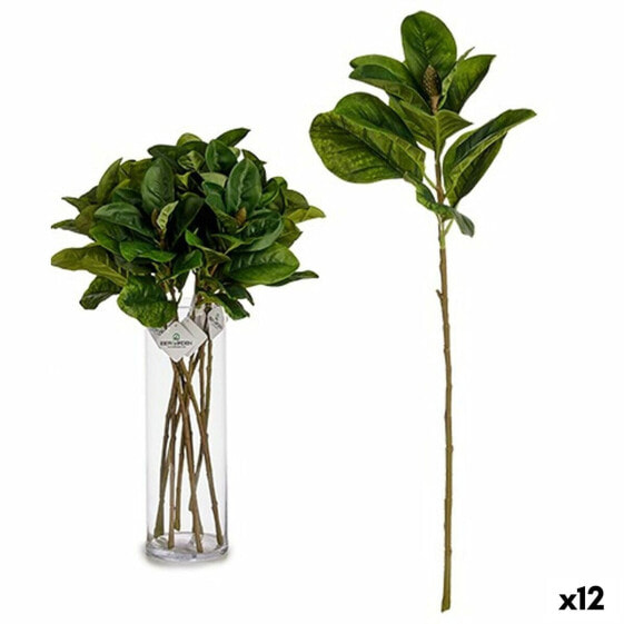 Ветка Листья 80 cm Зеленый Пластик (12 штук)