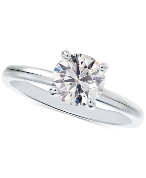 Diamond Solitaire Engagement Ring (1/2 ct. t.w.) in 14k White or Yellow Gold