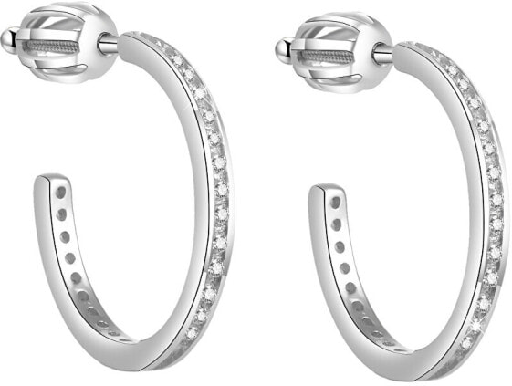 Серебряные серьги-кольца AGUP1454S