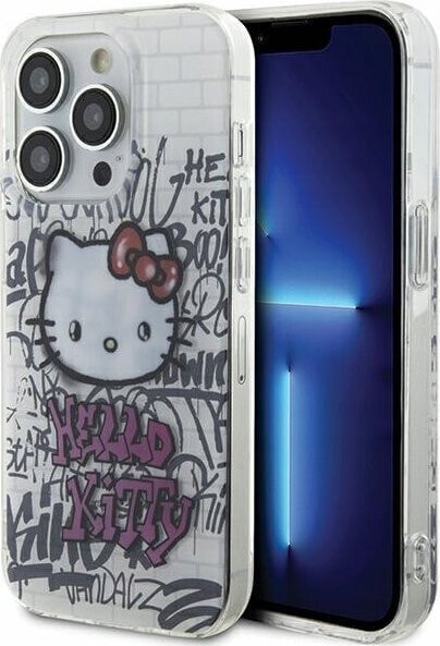 Sourcing Hello Kitty HKHCP13XHDGPHT iPhone 13 Pro Max 6.7" white/white hardcase IML Kitty On Bricks Graffiti