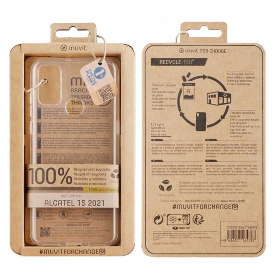 MUVIT FOR CHANGE Alcatel 1S 2021 Recycle-Tek Silicone Cover