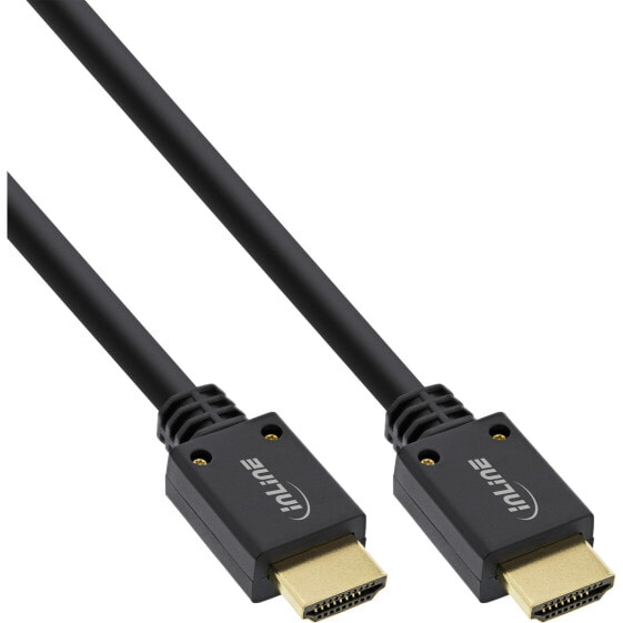InLine Ultra High Speed HDMI Cable M/M 8K4K gold plated - 0.5m - 0.5 m - HDMI Type A (Standard) - HDMI Type A (Standard) - 48 Gbit/s - Audio Return Channel (ARC) - Black
