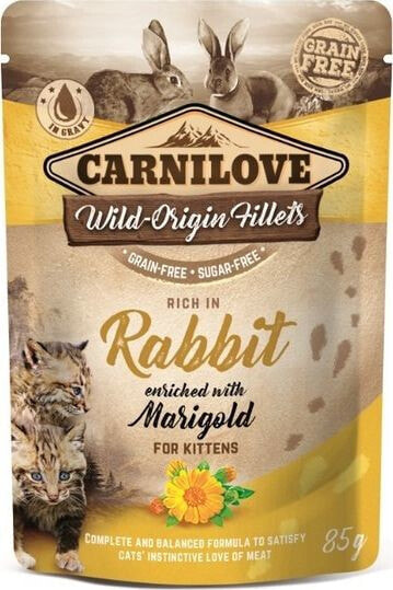 Carnilove CARNILOVE KOT sasz.85g RABBIT&MARIGOLD