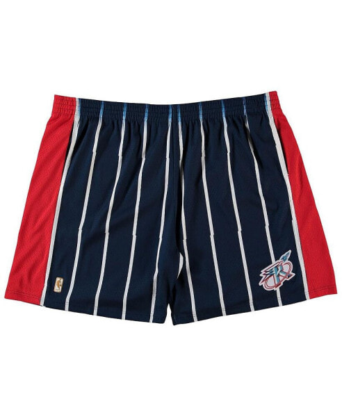 Men's Navy Houston Rockets Big and Tall Hardwood Classics Team Swingman Shorts