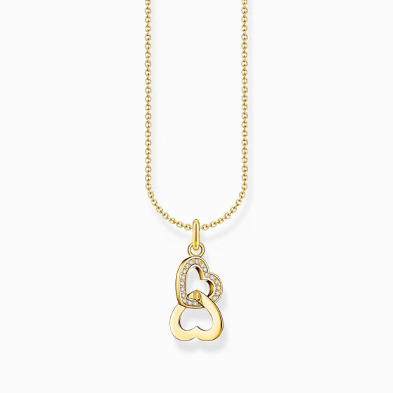 Thomas Sabo KE2267-414-14-L45V Gold-plated chain w. intertwined hearts