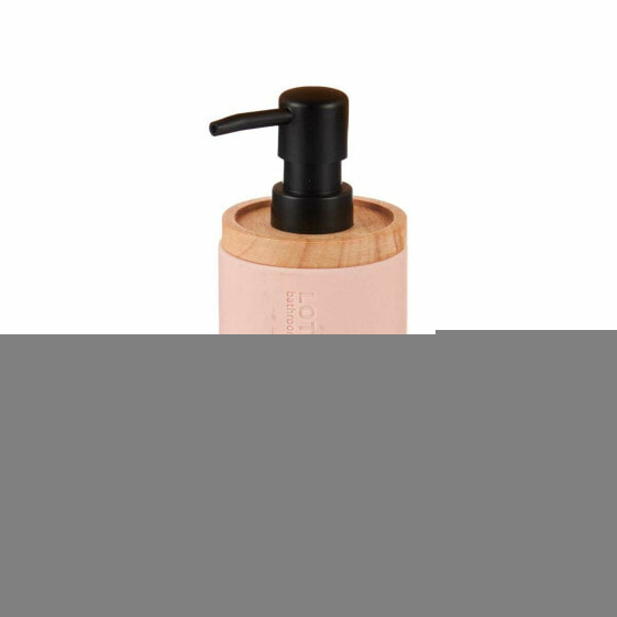 Soap Dispenser Pink Wood Resin Plastic (6 Units)