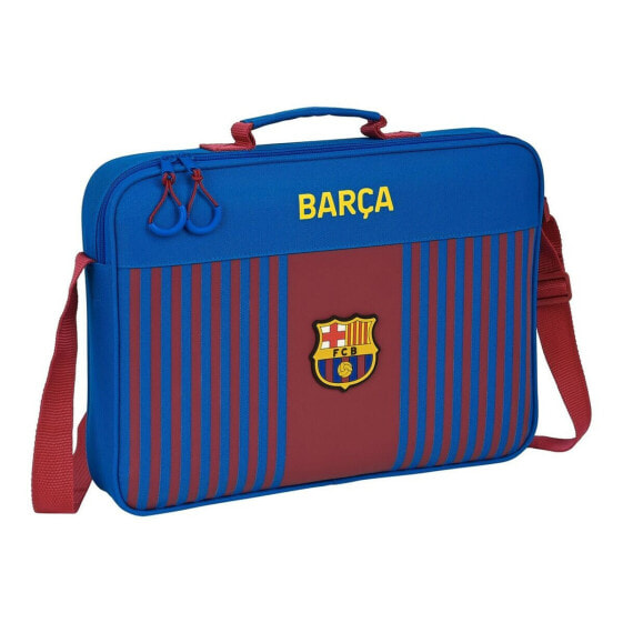 Школьный портфель F.C. Barcelona Тёмно Бордовый Тёмно Синий (38 x 28 x 6 cm)