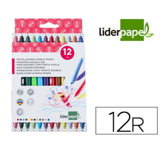 Set of Felt Tip Pens Liderpapel RT10 12 Pieces