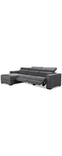 Nevio 3-Pc. Fabric Sectional Sofa with Chaise, Created for Macy's