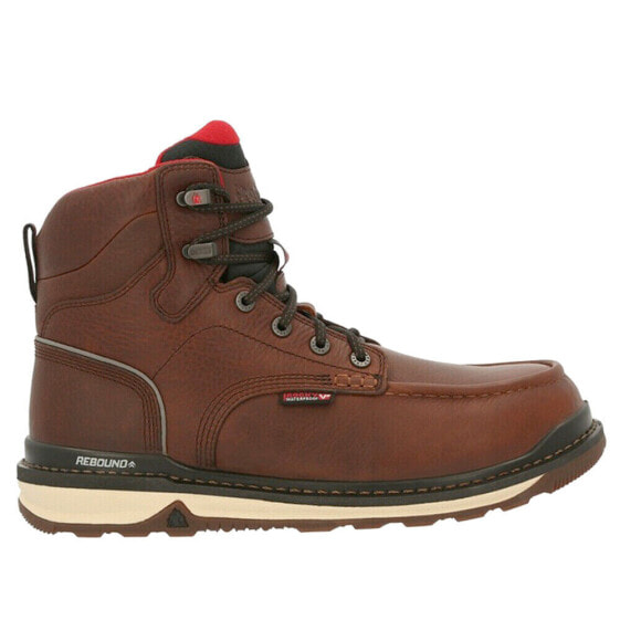 Rocky Rams Horn 6 Inch Waterproof Composite Toe Work Mens Brown Work Safety Sho
