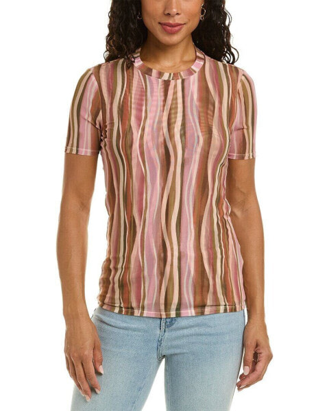 Johnny Was Eleanor Mesh Top Women's Xs