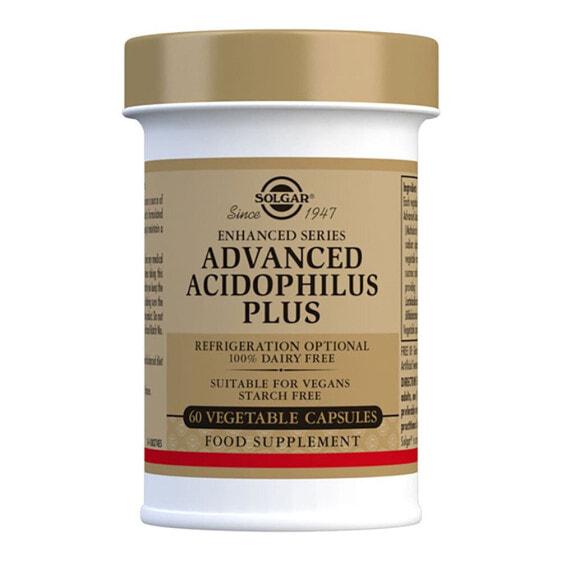 SOLGAR Advanced Acidophilus Plus Neutral Flavour 60 Capsules