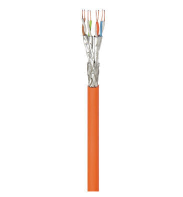 Wentronic CAT 7A Network Cable - S/FTP (PiMF) - orange - 250m - 250 m - Cat7a - S/FTP (S-STP)