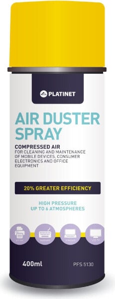 Средство для уборки Платинет Сжатый воздух для удаления пыли 600 мл (42612)