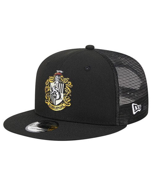 Men's Black Harry Potter Hufflepuff Trucker 9FIFTY Snapback Hat