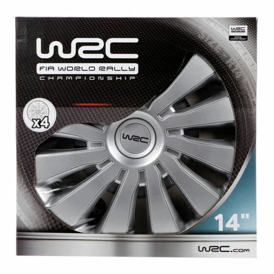 Колпаки WRC 7584 серые металлические, 4 штуки