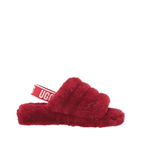 Slide Sandals UGG Fluff Yeah Slide 1095119-SBR Red