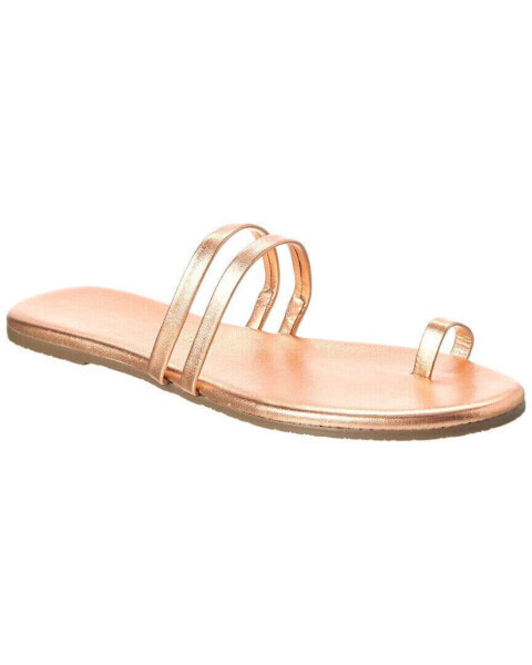 Tkees Leah Leather Sandal Women's Gold 7