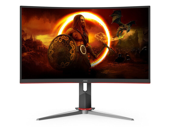 AOC C27G2Z 27" Curved Frameless Ultra-Fast Gaming Monitor, FHD 1080p, 0.5ms 240H