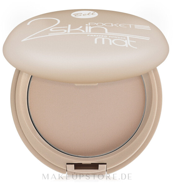 Mattierendes Kompaktpuder - Bell 2 Skin Pocket Pressed Powder Mat 043 - Beige