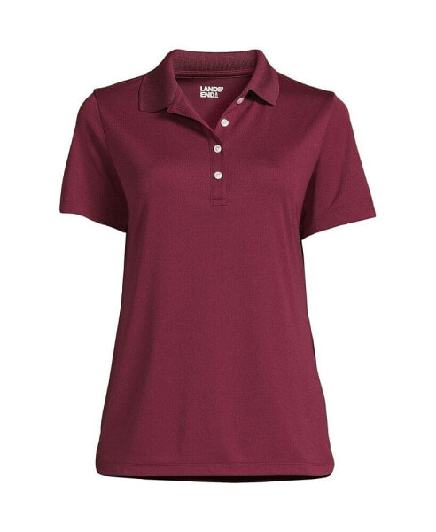 Women's Short Sleeve Solid Active Polo