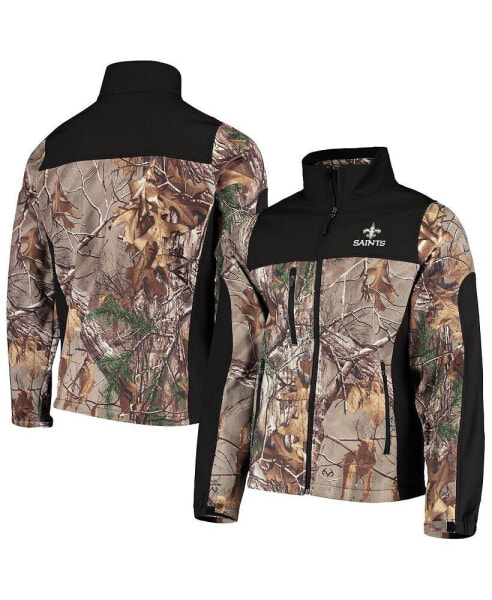 Куртка Dunbrooke мужская Realtree Camo and Black New Orleans Saints Circle Hunter Softshell Full-Zip