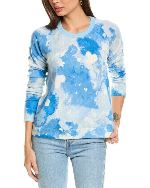 Forte Cashmere Dreamy Hearts Cashmere Pullover Women's