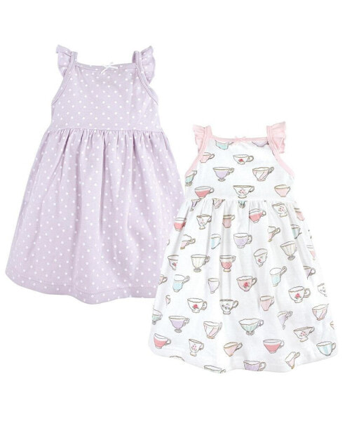 Toddler Girls Cotton Dresses, Tea Party