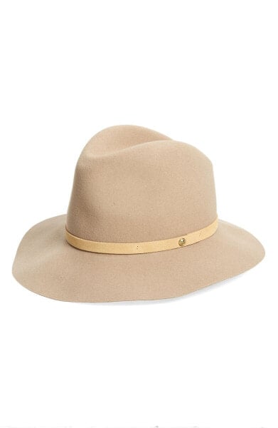 Головной убор женский rag & bone Fedora из шерсти с широкими полями - бежевый