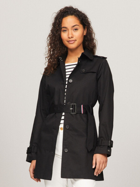 Belted Single-Breasted Trench