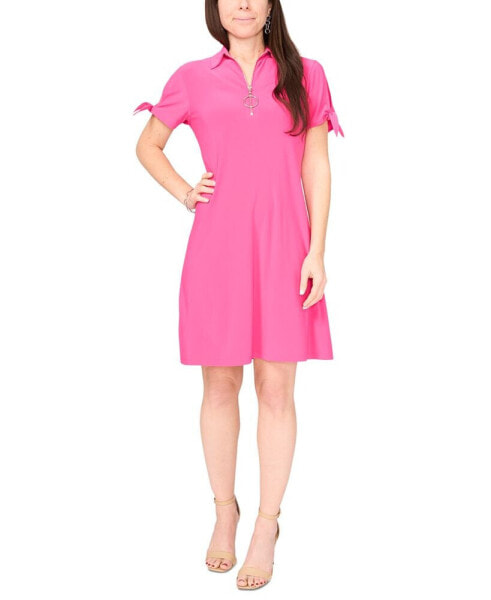 Petite Tie-Sleeve Shift Dress