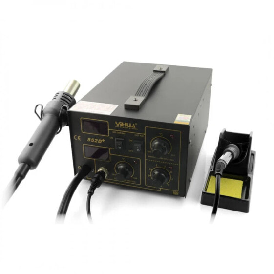 Soldering station 2in1 hotair and tip-based Yihua 852D+ - compressor - 600W