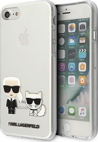 Karl Lagerfeld Karl Lagerfeld KLHCI8CKTR iPhone 7/8/SE 2020 hardcase Transparent Karl & Choupette